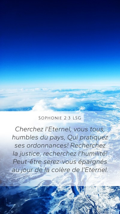 Sophonie 2:3 LSG Bible Verse Image