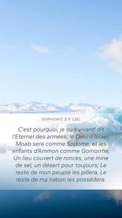 Sophonie 2:9 LSG Bible Verse Image