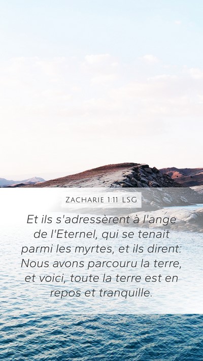 Zacharie 1:11 LSG Bible Verse Image