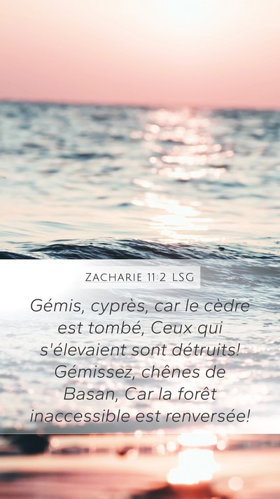 Zacharie 11:2 LSG Bible Verse Image
