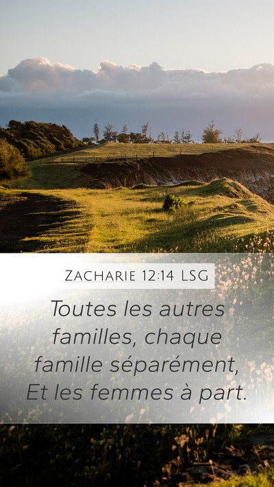 Zacharie 12:14 LSG Mobile Phone Wallpaper - Toutes les autres familles, chaque famille - Mobile Bible Verse Wallpaper