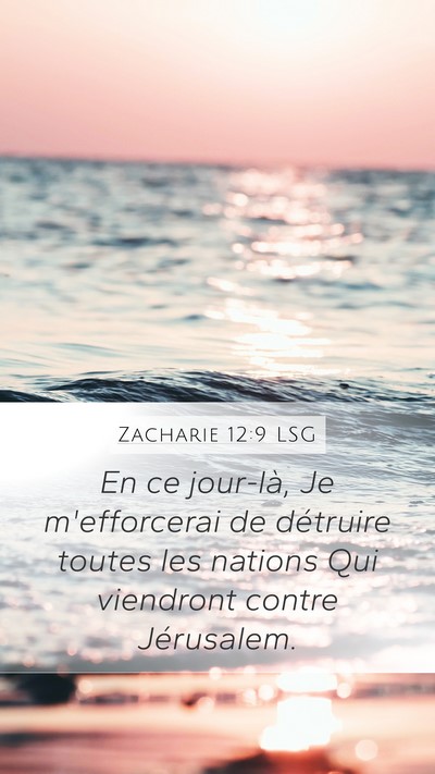 Zacharie 12:9 LSG Bible Verse Image