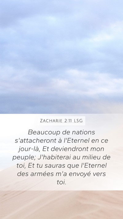Zacharie 2:11 LSG Bible Verse Image