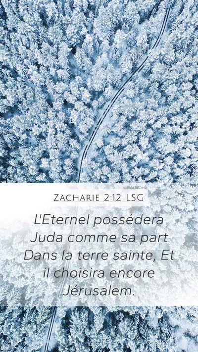 Zacharie 2:12 LSG Bible Verse Image