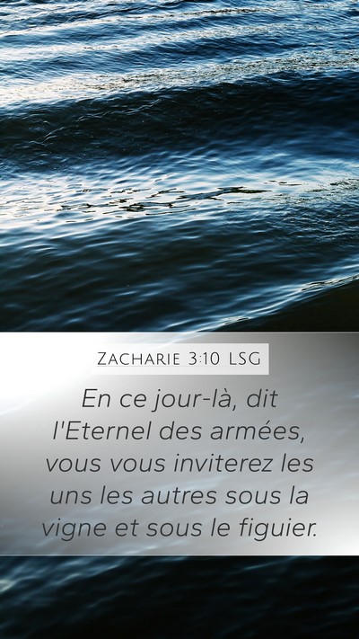 Zacharie 3:10 LSG Bible Verse Image