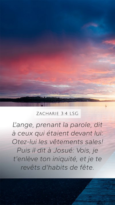 Zacharie 3:4 LSG Bible Verse Image