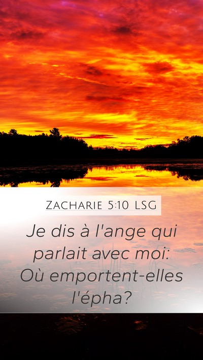 Zacharie 5:10 LSG Bible Verse Image