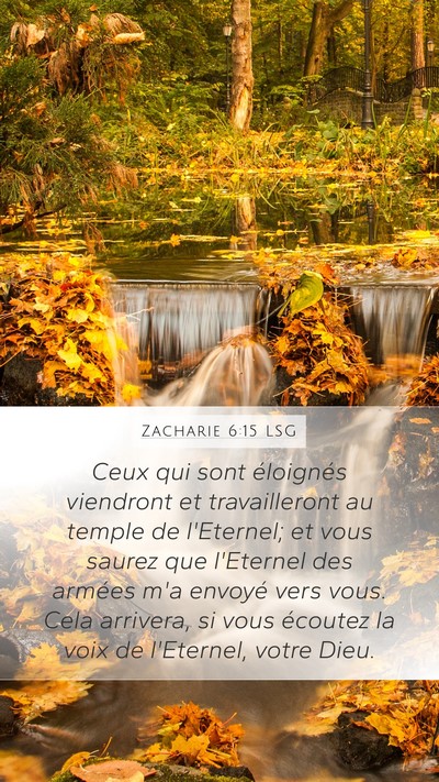 Zacharie 6:15 LSG Bible Verse Image