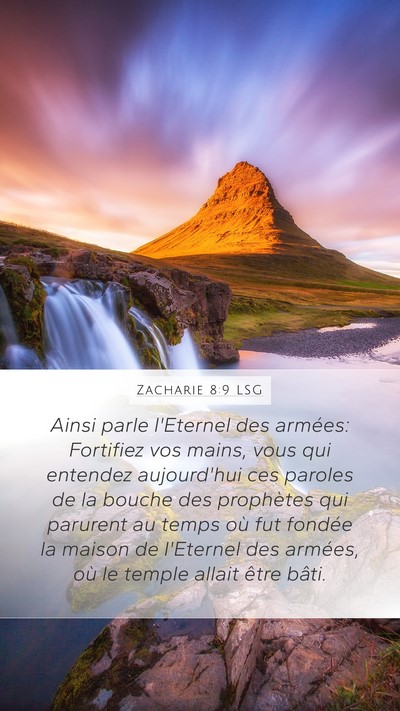 Zacharie 8:9 LSG Bible Verse Image