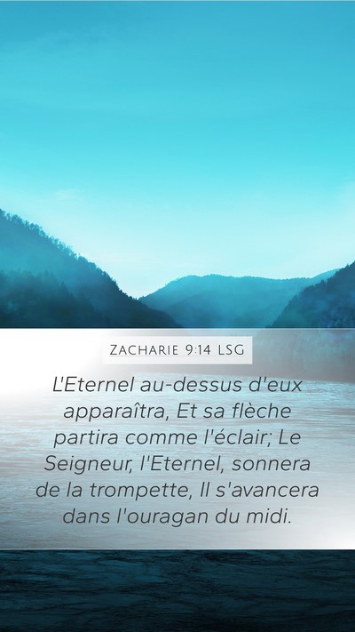 Zacharie 9:14 LSG Bible Verse Image