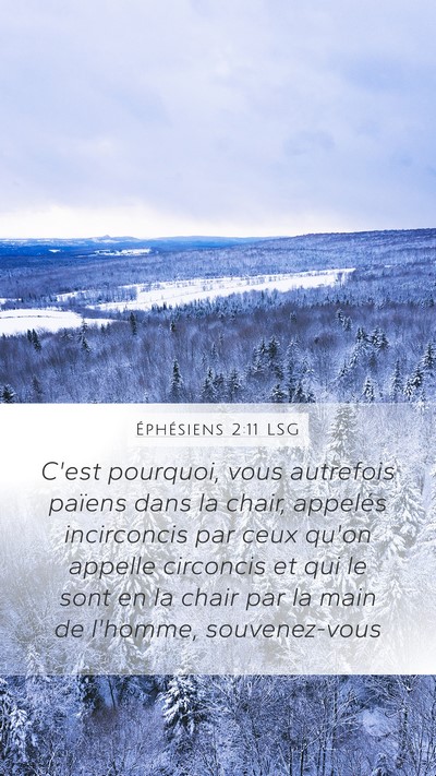 Éphésiens 2:11 LSG Bible Verse Image