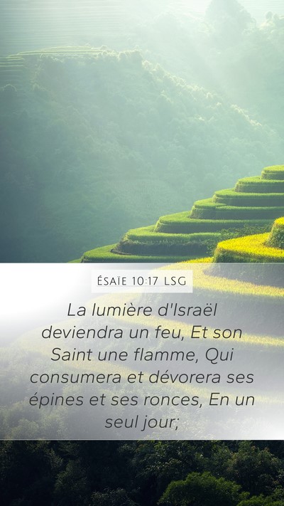 Ésaïe 10:17 LSG Bible Verse Image