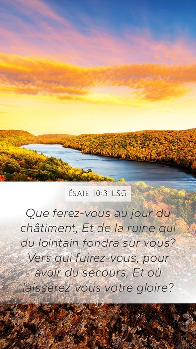Ésaïe 10:3 LSG Bible Verse Image
