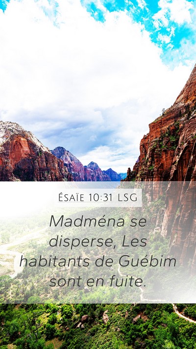 Ésaïe 10:31 LSG Bible Verse Image