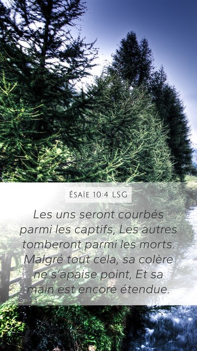 Ésaïe 10:4 LSG Bible Verse Image
