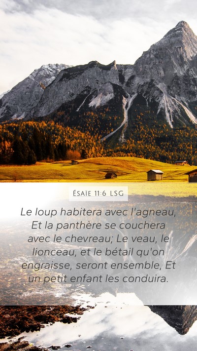 Ésaïe 11:6 LSG Bible Verse Image