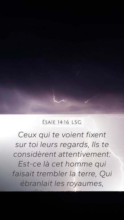 Ésaïe 14:16 LSG Bible Verse Image