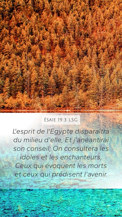 Ésaïe 19:3 LSG Bible Verse Image