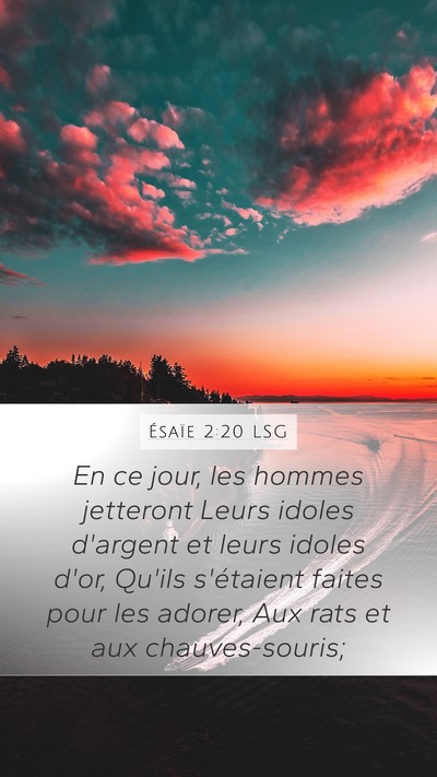 Ésaïe 2:20 LSG Bible Verse Image