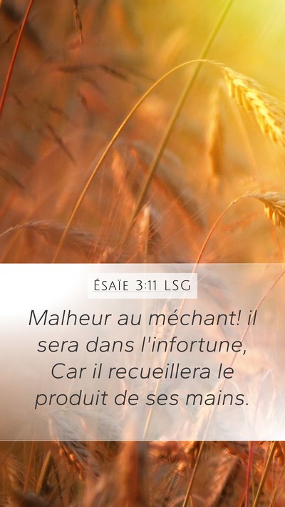 Ésaïe 3:11 LSG Bible Verse Image