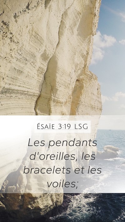 Ésaïe 3:19 LSG Bible Verse Image
