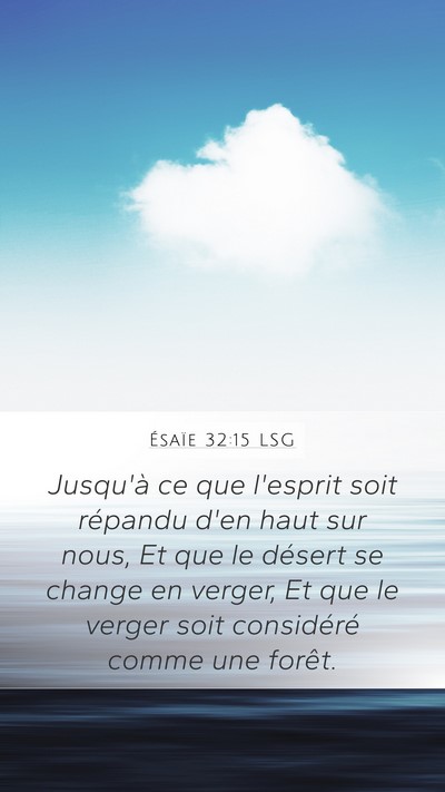 Ésaïe 32:15 LSG Bible Verse Image