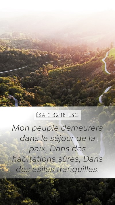 Ésaïe 32:18 LSG Bible Verse Image