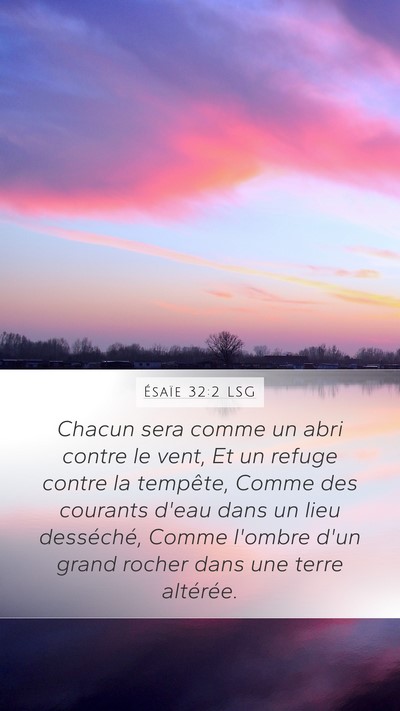 Ésaïe 32:2 LSG Bible Verse Image