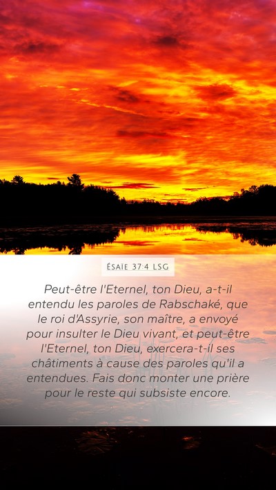 Ésaïe 37:4 LSG Bible Verse Image