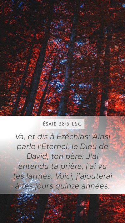 Ésaïe 38:5 LSG Bible Verse Image
