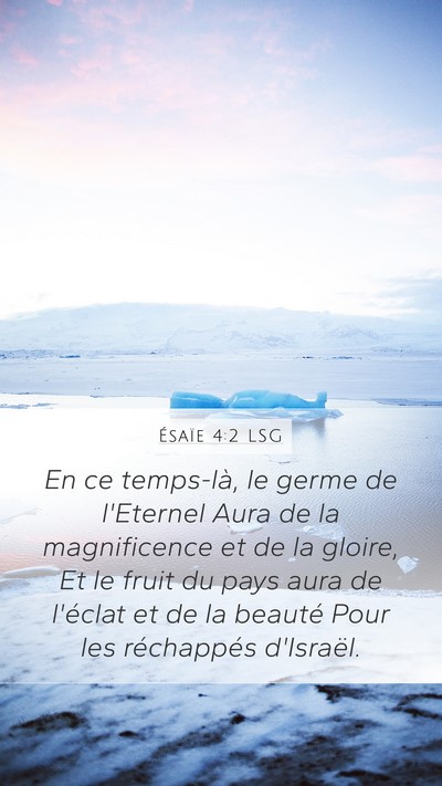 Ésaïe 4:2 LSG Bible Verse Image