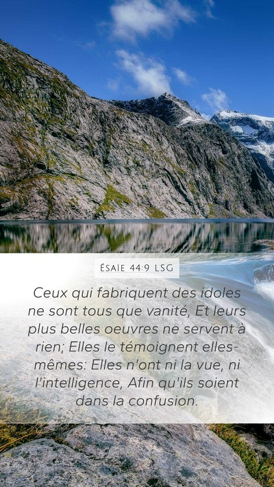Ésaïe 44:9 LSG Bible Verse Image