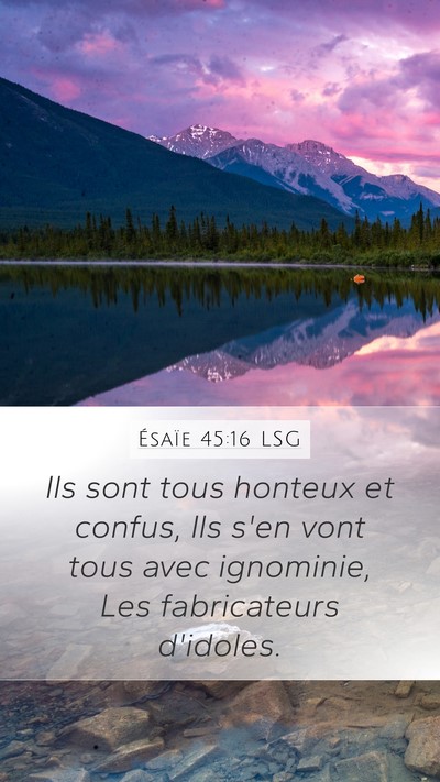 Ésaïe 45:16 LSG Bible Verse Image