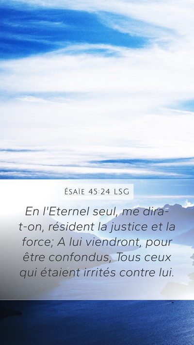 Ésaïe 45:24 LSG Bible Verse Image