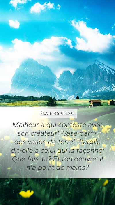 Ésaïe 45:9 LSG Bible Verse Image