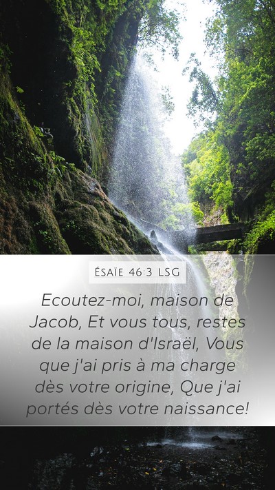 Ésaïe 46:3 LSG Bible Verse Image