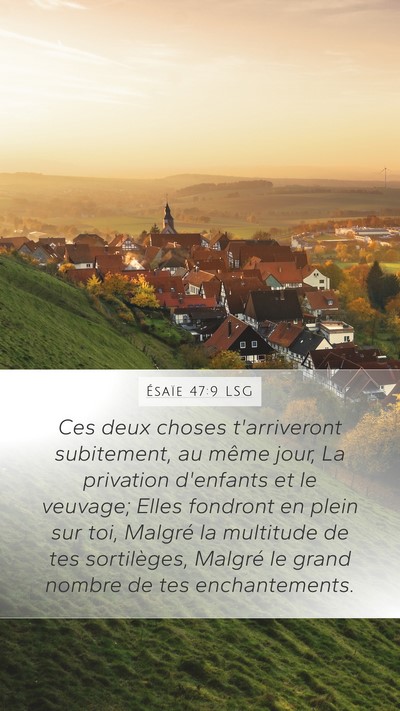 Ésaïe 47:9 LSG Bible Verse Image