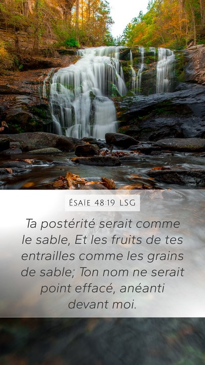 Ésaïe 48:19 LSG Bible Verse Image