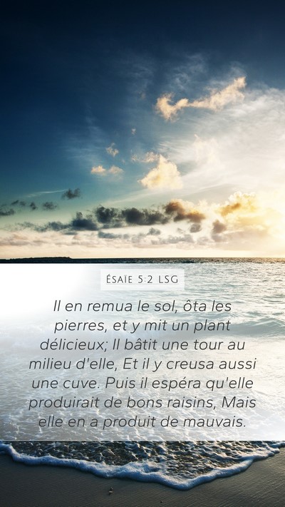Ésaïe 5:2 LSG Bible Verse Image