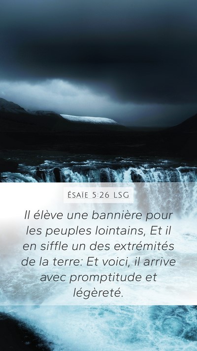 Ésaïe 5:26 LSG Bible Verse Image