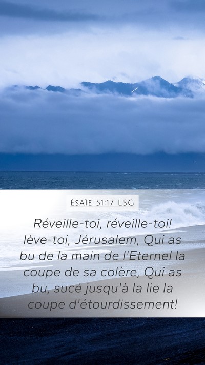 Ésaïe 51:17 LSG Bible Verse Image