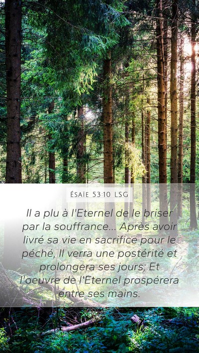 Ésaïe 53:10 LSG Bible Verse Image