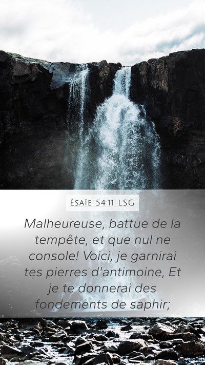 Ésaïe 54:11 LSG Bible Verse Image