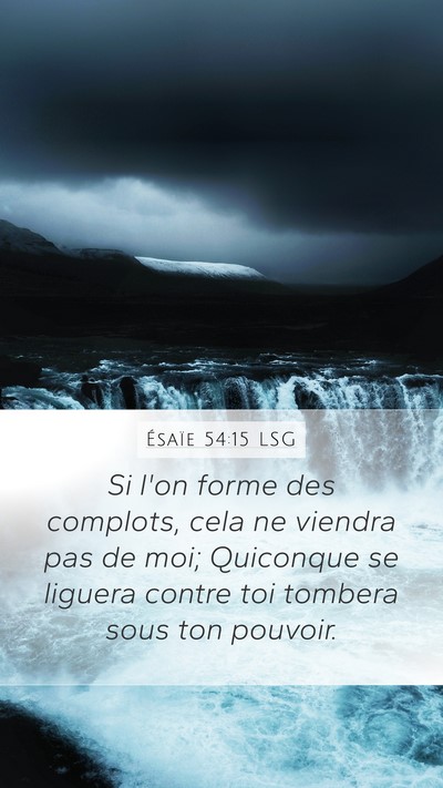 Ésaïe 54:15 LSG Bible Verse Image