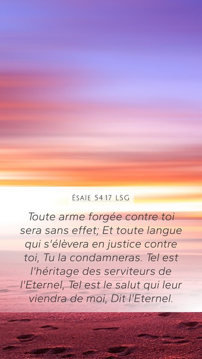 Ésaïe 54:17 LSG Bible Verse Image