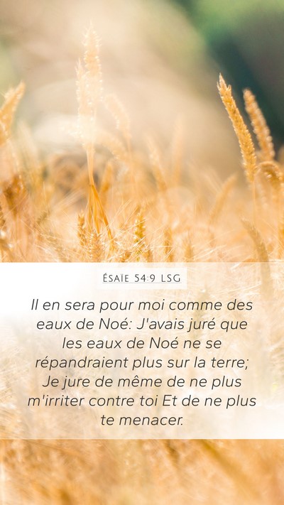 Ésaïe 54:9 LSG Bible Verse Image