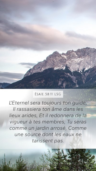 Ésaïe 58:11 LSG Bible Verse Image