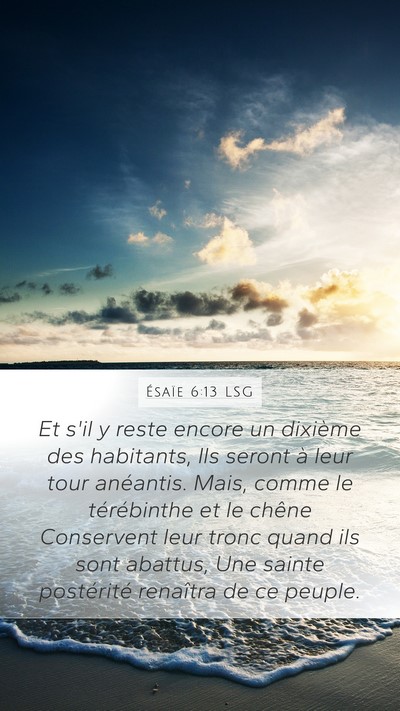 Ésaïe 6:13 LSG Bible Verse Image