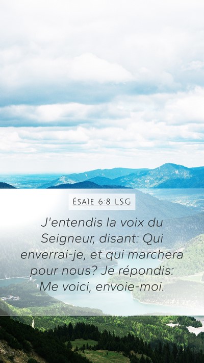 Ésaïe 6:8 LSG Bible Verse Image