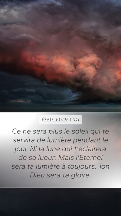 Ésaïe 60:19 LSG Bible Verse Image